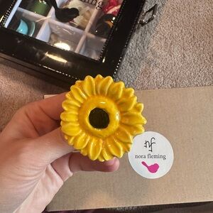 RETIRED: Nora Fleming “Sunny Daze” Vibrant Yellow Sunflower Mini